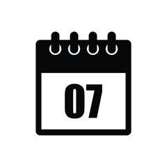 calender icon, 07 calender icon with white background