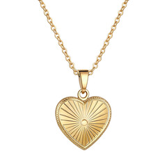 golden heart pendant