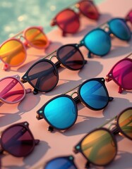 Sunglasses Featuring Colorful Frame