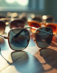 Sunglasses Featuring Metallic Frame