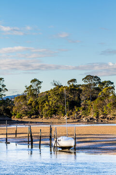 Sailing Boat at low tide