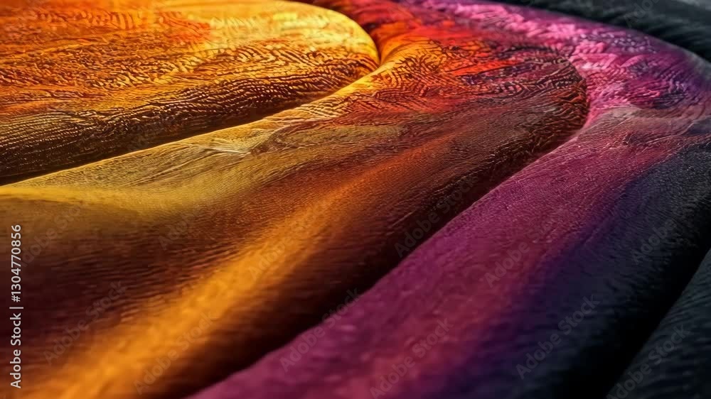 Poster abstract carpet with an ombre effect, transitioning smoothly between colors