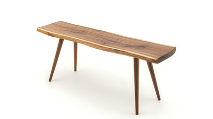 A wooden bench with a natural wood grain