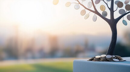 Growing Wealth with a Tree Made of Coins and Sunlight