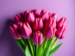 a bouquet of tulips. spring background with space for text, top view. background for designer. Templates for cards and posters. Desktop background, Notebook Background, Embroidery Jigsaw, Puzzle Templ