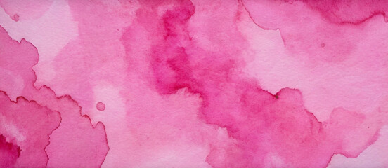 Abstract pink watercolor paper background texture