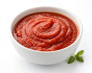 Tomato Paste in White Bowl – Fresh Homemade Sauce