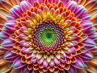 Symmetrical Floral Patterns: Elegant Botanical Design, Left-Aligned Copy Space