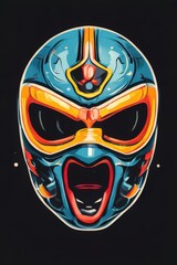 Fototapeta premium an AI Image Generator, Colorful Mask with Intricate Design