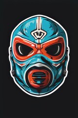 an AI Image Generator, Colorful Mask with Intricate Design