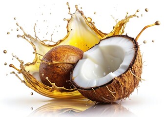 Coconut Oil Splash Floral Burst