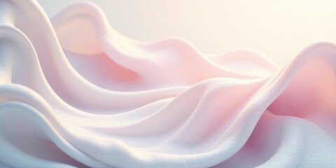 Obraz premium Elegant Draped Fabric, Soft Pink Hues, Gentle Waves, Luxurious Texture, Smooth Surface, Subtle Light and Shadow, Refined Drapery, Abstract Background Image