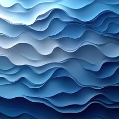 Abstract blue wavy layers