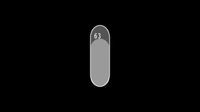 Mobile Volume up down Slider Bar icon. Sound volume level control on off mute button. speaker Sound setting Control Panel, Playback Music audio scroll slider.