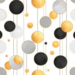 Abstract circles pattern on white background (1)