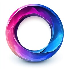 Abstract colorful circular graphic design