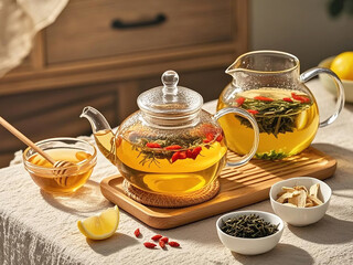 자연의 건강을 담은 허브와 차의 아름다움 / The Beauty of Herbs and Teas for Natural Wellness