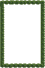 green leaves frame, green plant frame, frame with green leaf pattern, Tropical green leaves in frame.  