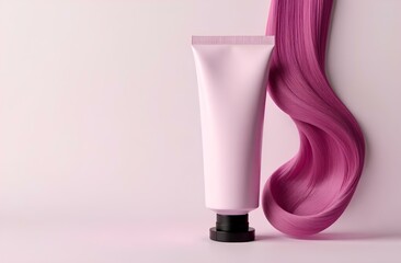 Mockup of hair dye bottles without label