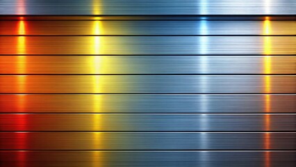 Sleek Metallic Brushed Steel Panels - Modern Architecture