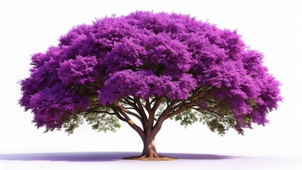 Obraz premium Vibrant Violet Tree: High-Resolution Stock Photo for Professional Use