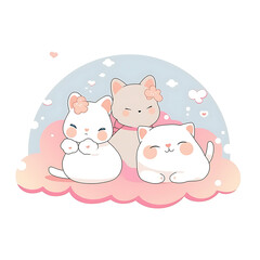 Playful and whimsical dog and cat illustrations in vibrant and minimalist designs.