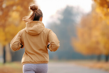 young indian woman jogging in the park