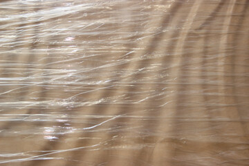 Background texture of technical crumpled paper with transverse waves