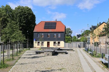Blick in die Altstadt von Sangerhausen in Sachsen-Anhalt
