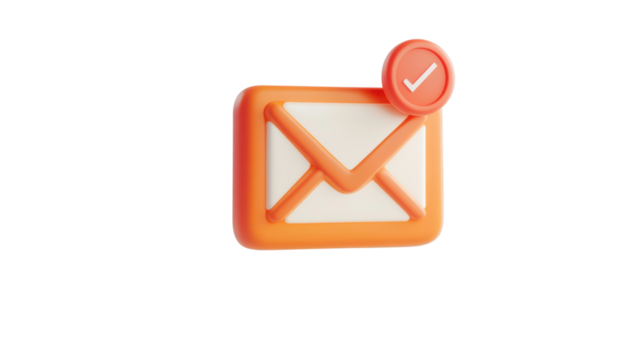 Email symbol isolated on white background