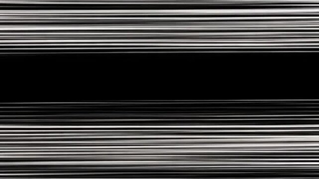 Abstract Black and White Horizontal Lines Design