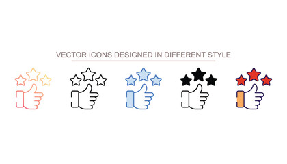 Rating Product icon design with white background stock illustration