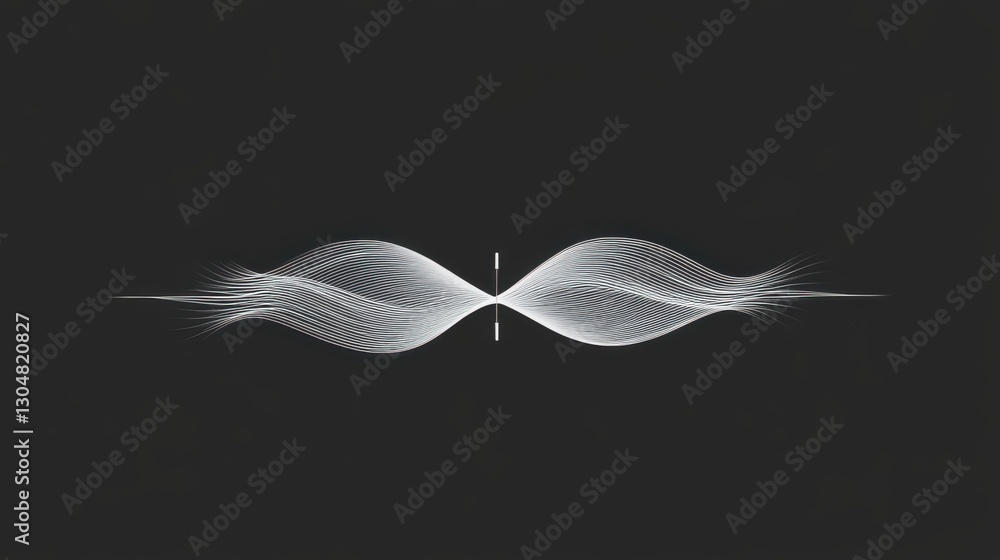 Poster can you make an logo that is a waveform but that axis line is a needle