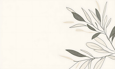 Naklejka premium flowers and leaves in pictures illustrator2D