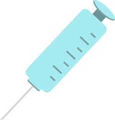 medical syringe isolated on white