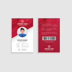 Modern ID Card Template, Professional ID Card Design, Clean ID Badge Template, Minimalist ID Card Layout, Corporate Identity Card Design
