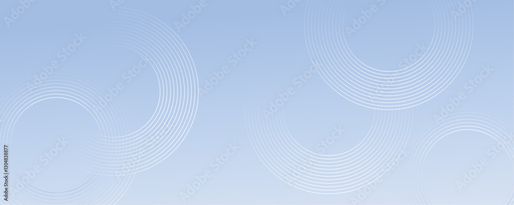 Poster abstract white and light blue color geometric shape and lines seamless pattern background design.