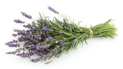 lavender on white background.