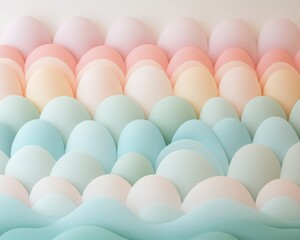 Pastel Egg Scale Pattern Background Soft Lighting Calm Mood
