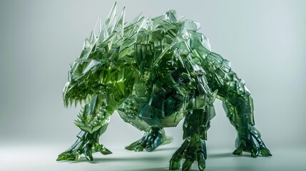 green resin monster.