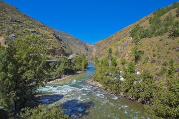 Confluence of Paro Chu, Wang Chu, and Thimphu Chu