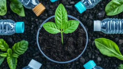 Eco-friendly Photo featuring recycling and nature themes