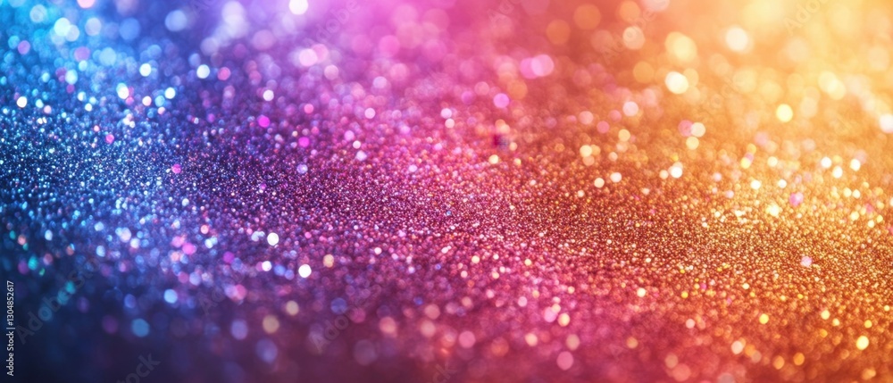 Poster sparkling glitter texture background in vivid gradient colors for festive celebrations and glamorous