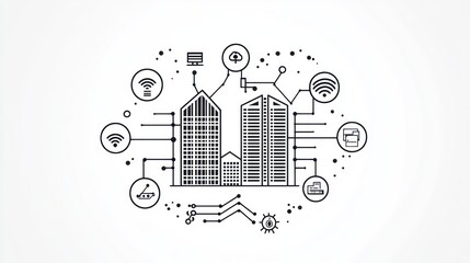 Smart City Building Network Diagram