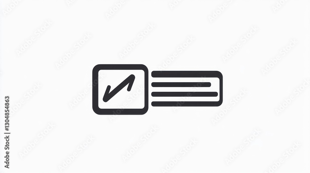Aufkleber simple graphic design of a data card or file