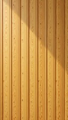 Fototapeta premium Striped light brown wood wall with fine texture Vertical planks , interior, wooden texture, wood panel