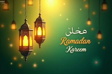 Ramadan Kareem Background. Ramadan Mubarak Greeting card, invitation for Muslim community