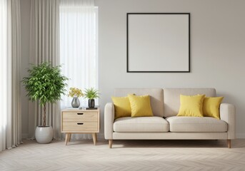Cozy Living Room with Modern Minimalism
