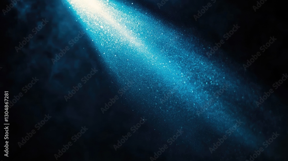 Aufkleber abstract spotlight effect with a sharp, defined beam of light shining in the darkness, casting deep 