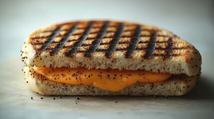 Grilled Cheese Sandwich on Parchment